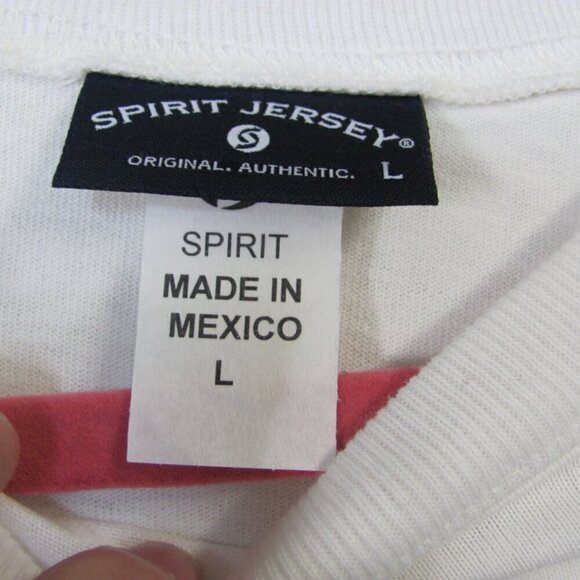 SPIRIT JERSEY UNISEX LONG SLEEVE ROUND NECK TSHIRT NWT - Picture 4 of 4